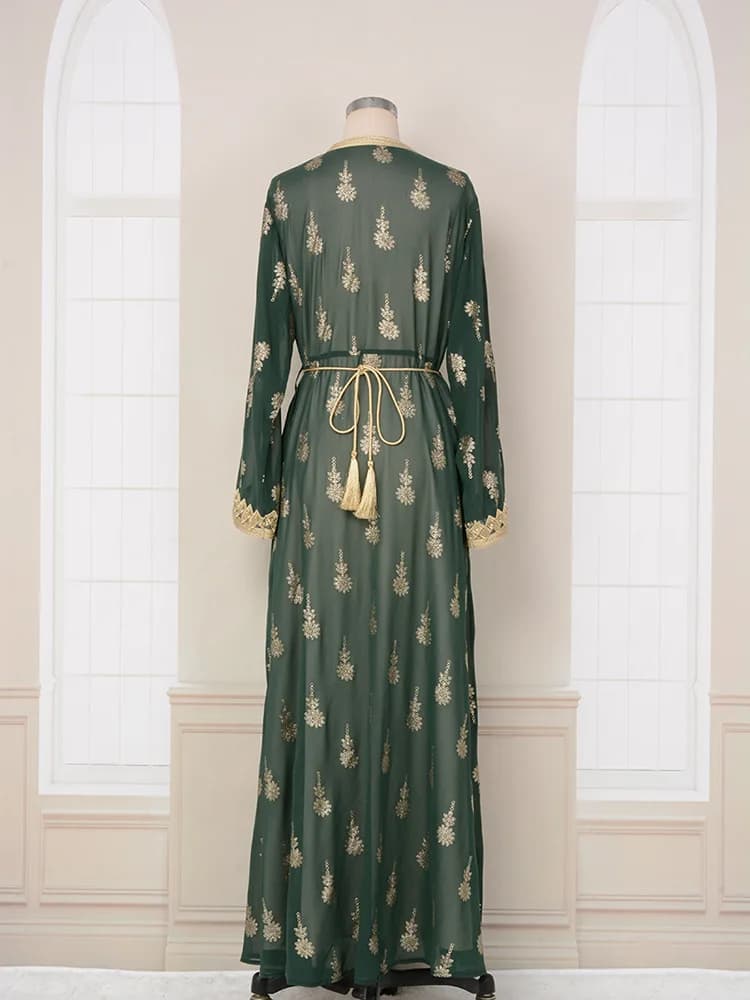 Caftan traditionnel algérien Takchita pour femmes, caftan turc, soirée, dubaï, robe arabe marocaine,