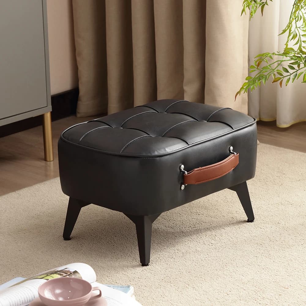 Tabouret court minimaliste 1 pièce, canapé court Super doux et peu encombrant, banc à chaussures dom