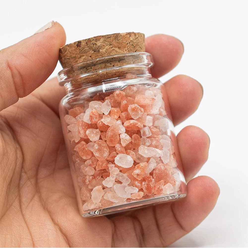 Mini bocaux en verre HI avec bouchons en liège, petits pots de sort, bouteille de souhait, bouteille