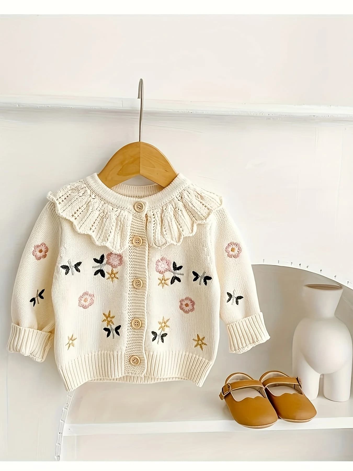 Cardigan tricoté pour bébé fille, haut chaud, Style bébé, automne et hiver