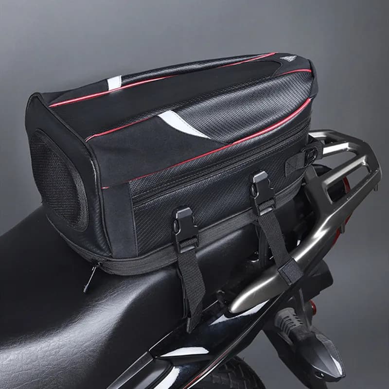 Sac de siège arrière de moto étanche, sacoche de queue de moto, sacoche de dégager de bagage de voya