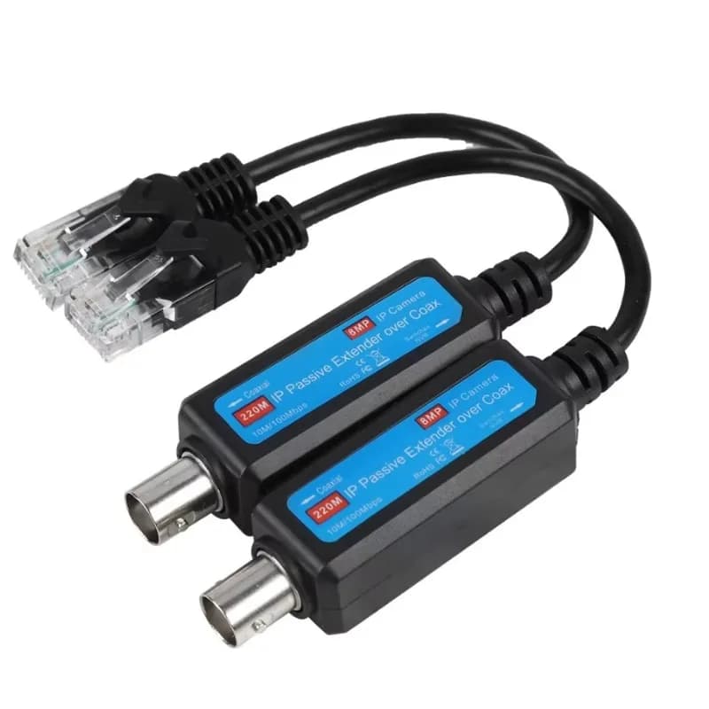 ESCAM – prolongateur IP passif sur Coaxial, 1 ch, transmet le signal de la caméra IP sur un câble Co