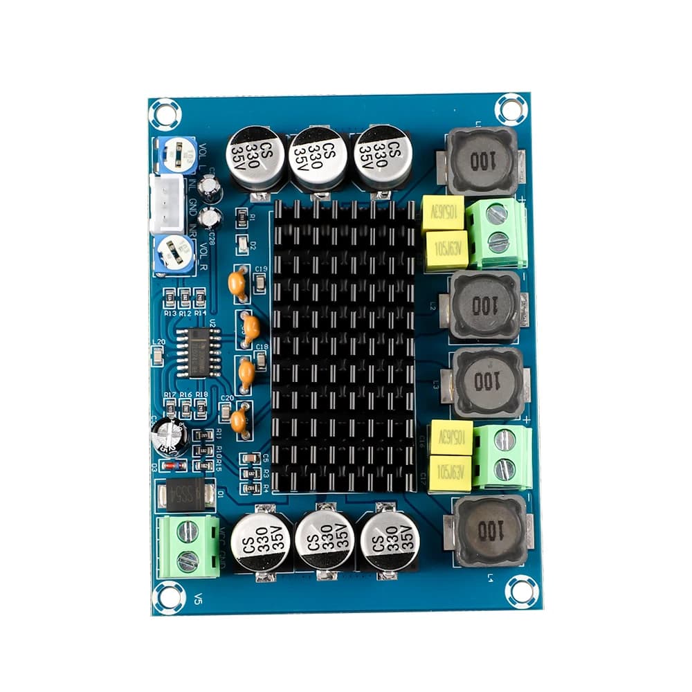 1 pièces DC12-26V 2*120W double canal numérique stéréo carte amplificateur de puissance Audio haute 