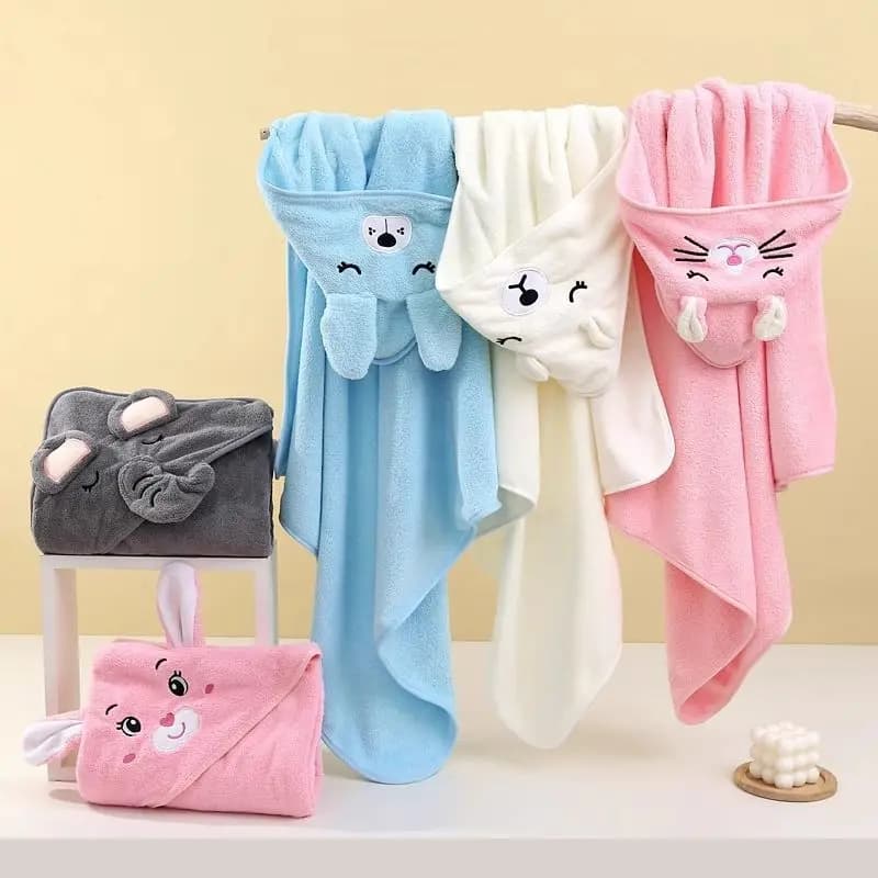 Serviettes de bain pour bébé, dessin animé, douce, à capuche, pour nouveau-né, couverture, mignon, p