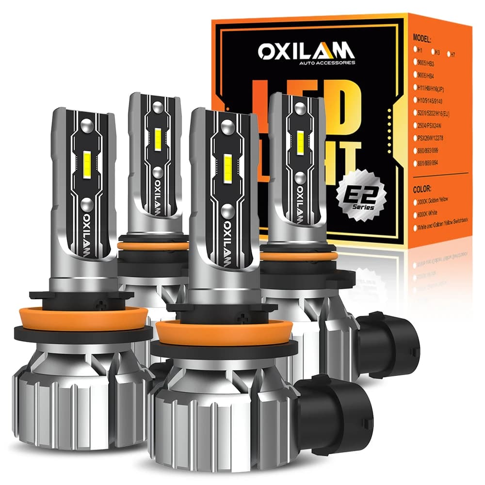 OXILAM 2 pièces Canbus H8 H11 9005 HB3 9006 HB4 LED ampoule de phare Super lumineux 2025 Kit de phar