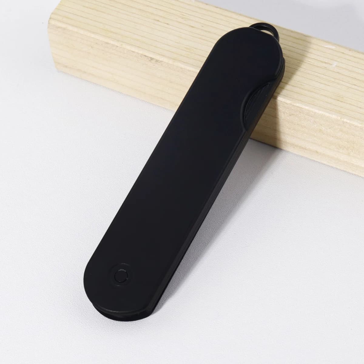 Peigne pliant noir 2 en 1, peigne pliant à double dent pour frange sèche et humide, design portable,