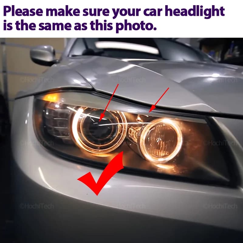 Anneau lumineux LED blanc 160W, éclairage automatique 6000K pour BMW série 3 E90 E91 LCI Xenon 2009 