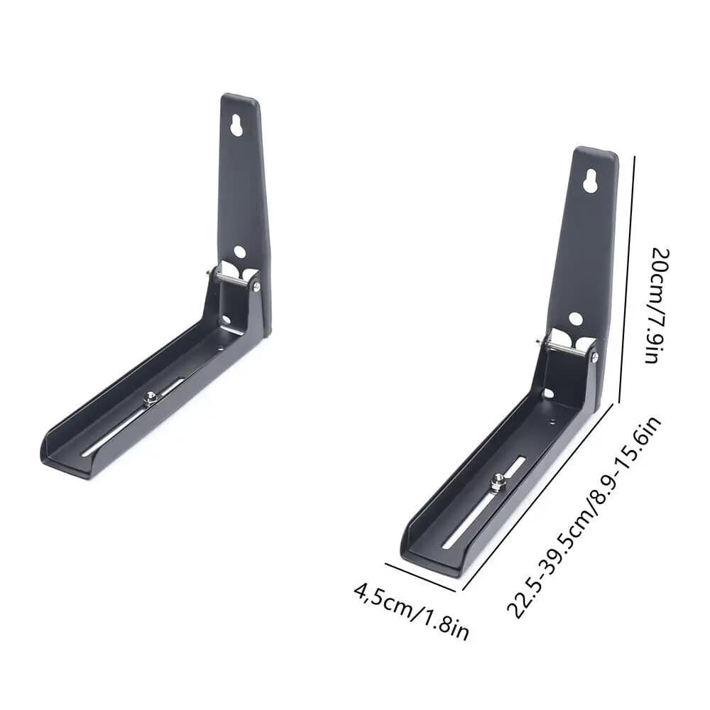 Étagère extensible pliable et robuste, support mural à 2 supports pour four à micro-ondes