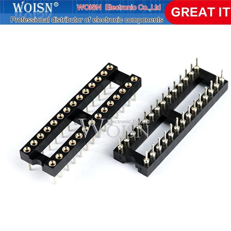 Connecteur de prise IC à trou rond, DIP 6, 8, 14, 16, 18, 20, 24, 28, 32, 40 broches, DIP6, DIP8, DI