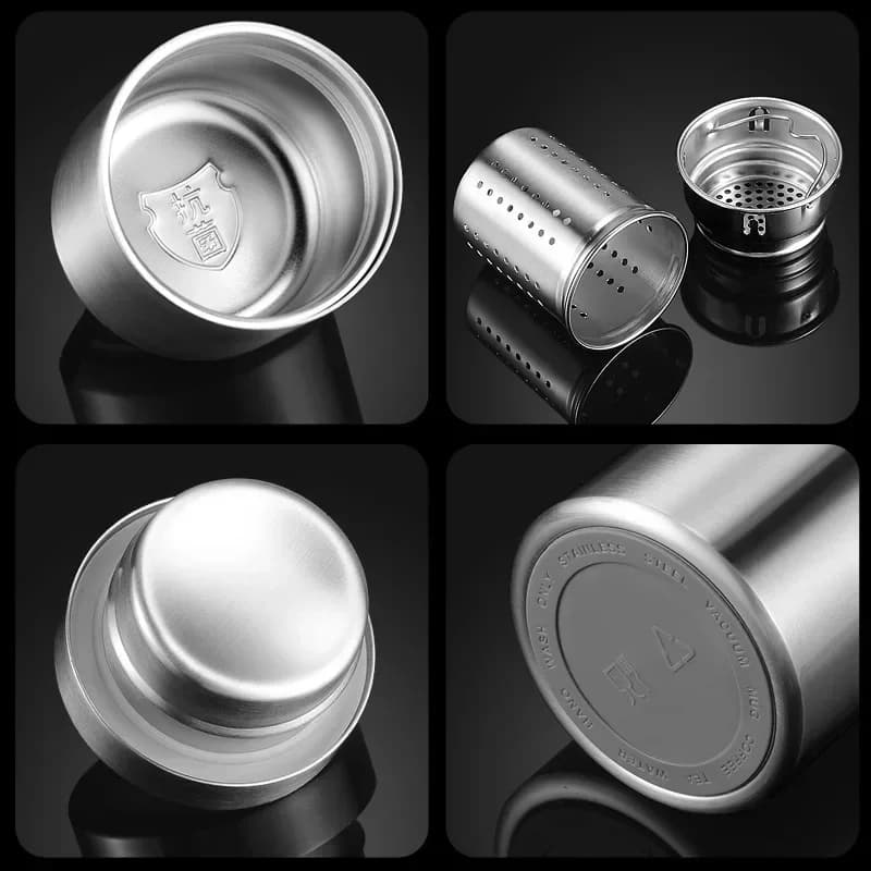 Gobelet Thermos froid de grande capacité, en acier inoxydable, isolé, pour thé, café, bouteille d'ea