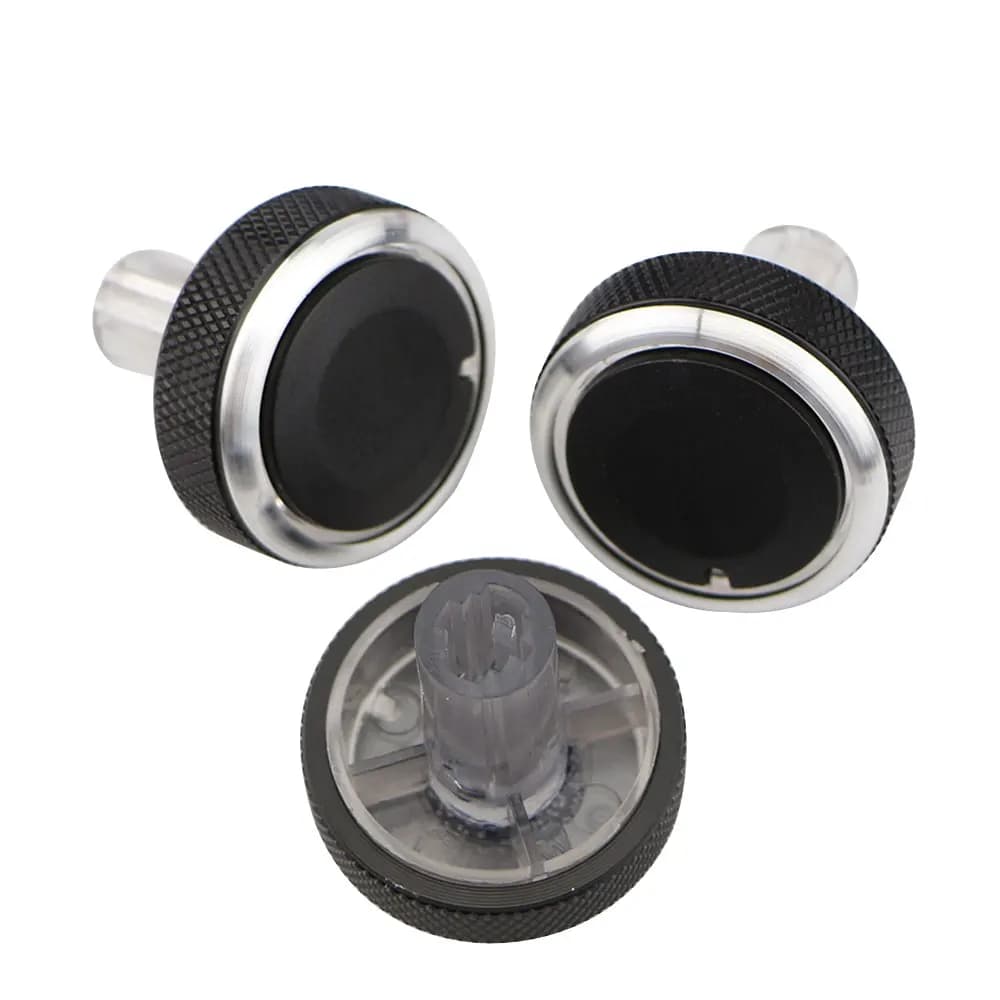 Bouton de commande de chaleur de climatisation de voiture de 23mm, accessoire en alliage d'aluminium