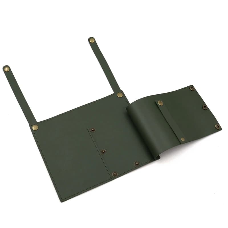 Poche pour chaise de camping, pochette pour chaise de plage avec 2 poches en cuir, sac latéral pour 