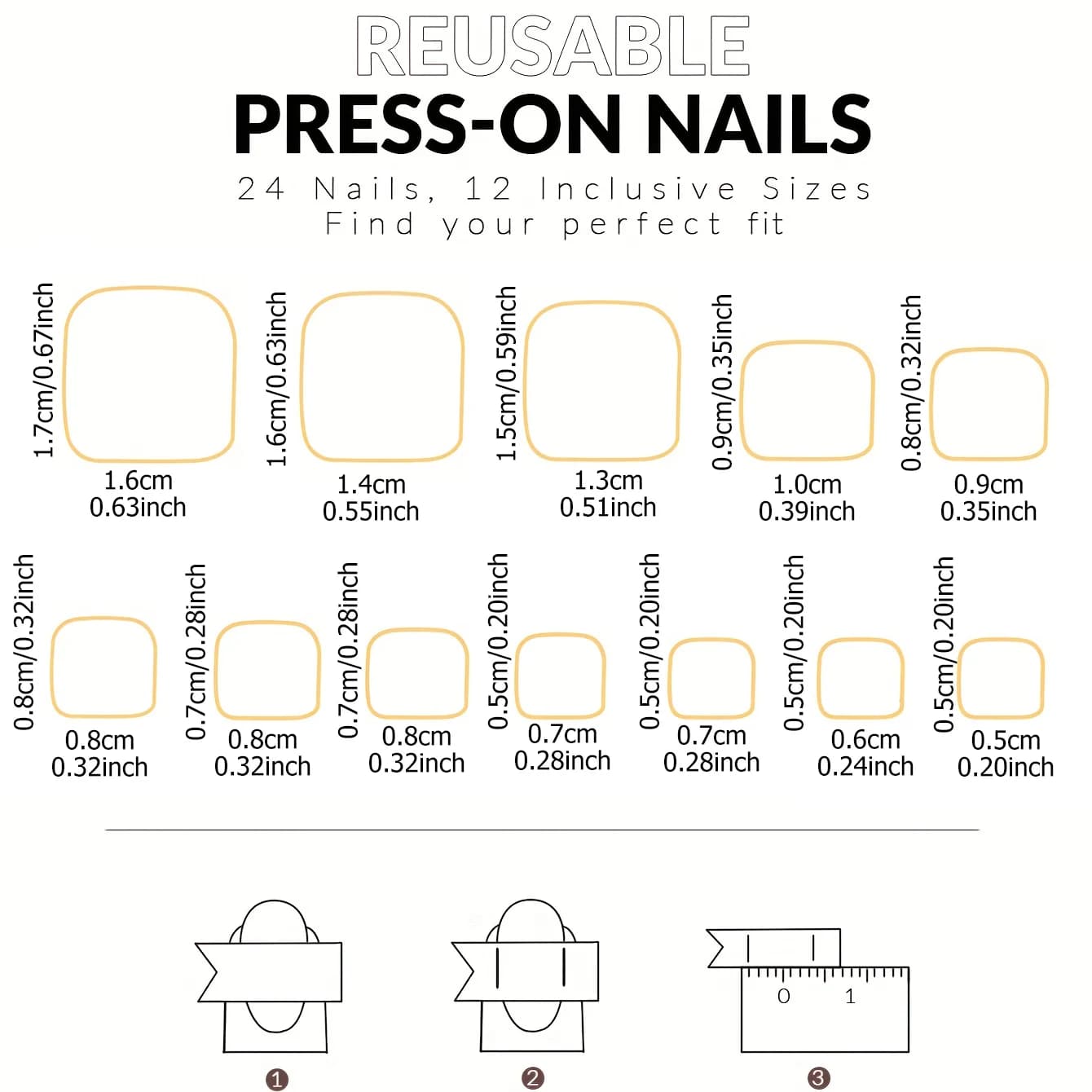 Améliorez instantané votre look avec 24 pièces-ensemble de faux pieds français courts carrés à couve