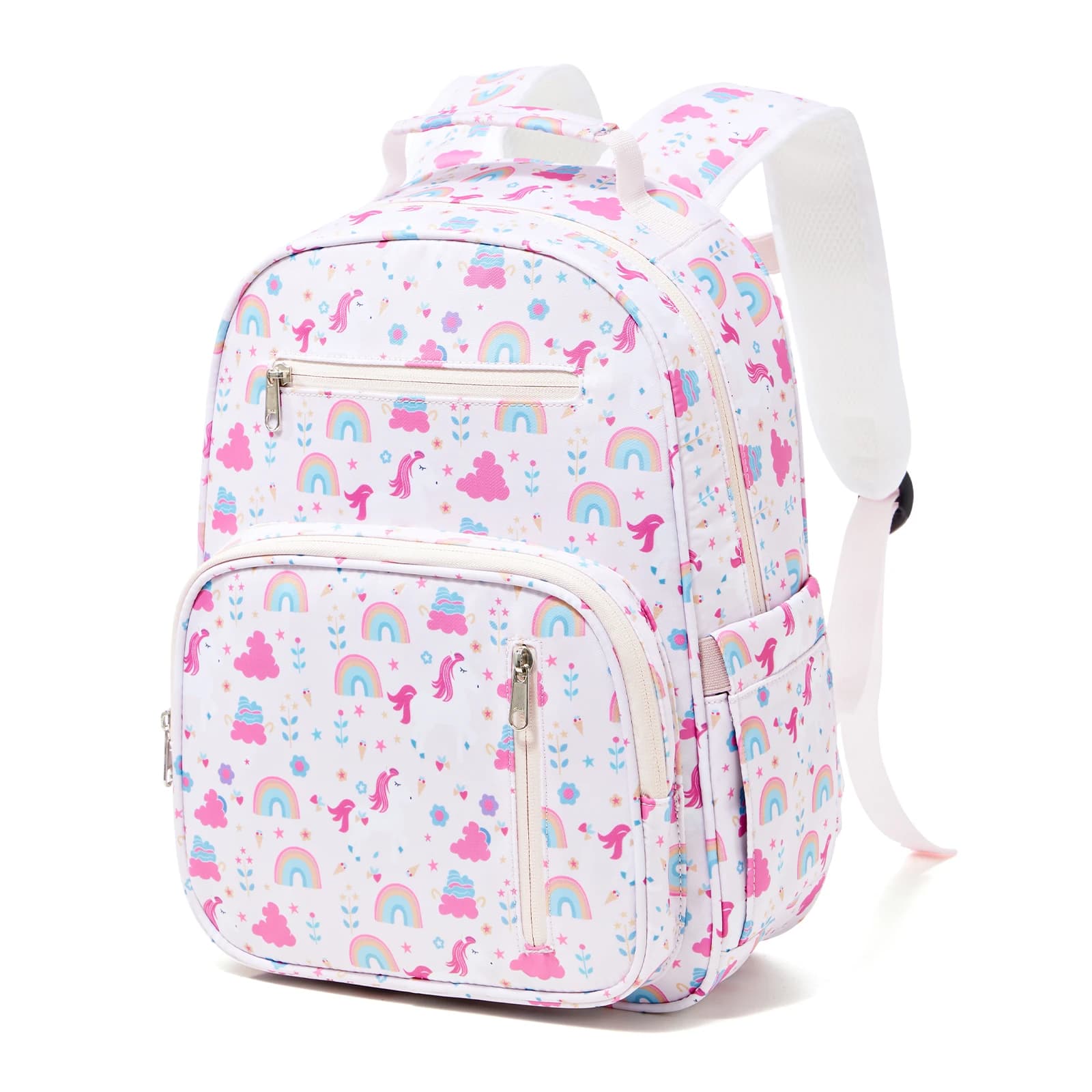 Sac à dos de maternelle pour fille et garçon, sac à dos décontracté pour enfants avec sangle de poit
