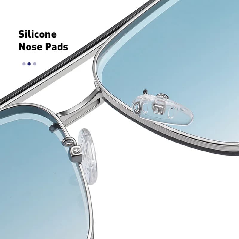 Nouvelles lunettes De Soleil dégradées pour hommes mode métal grand cadre lunettes De Soleil marque 