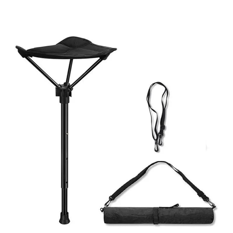 Tabouret de voyage portable avec support télescopique, tabouret pliant, compact et pliable, recomman