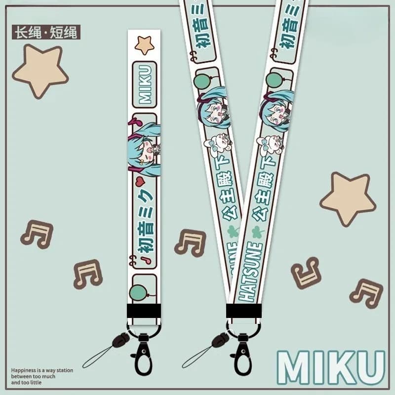 Nouveau lanyard bidimensionnel Hatsune Miku, accessoire de film et de télévision, pour téléphone por