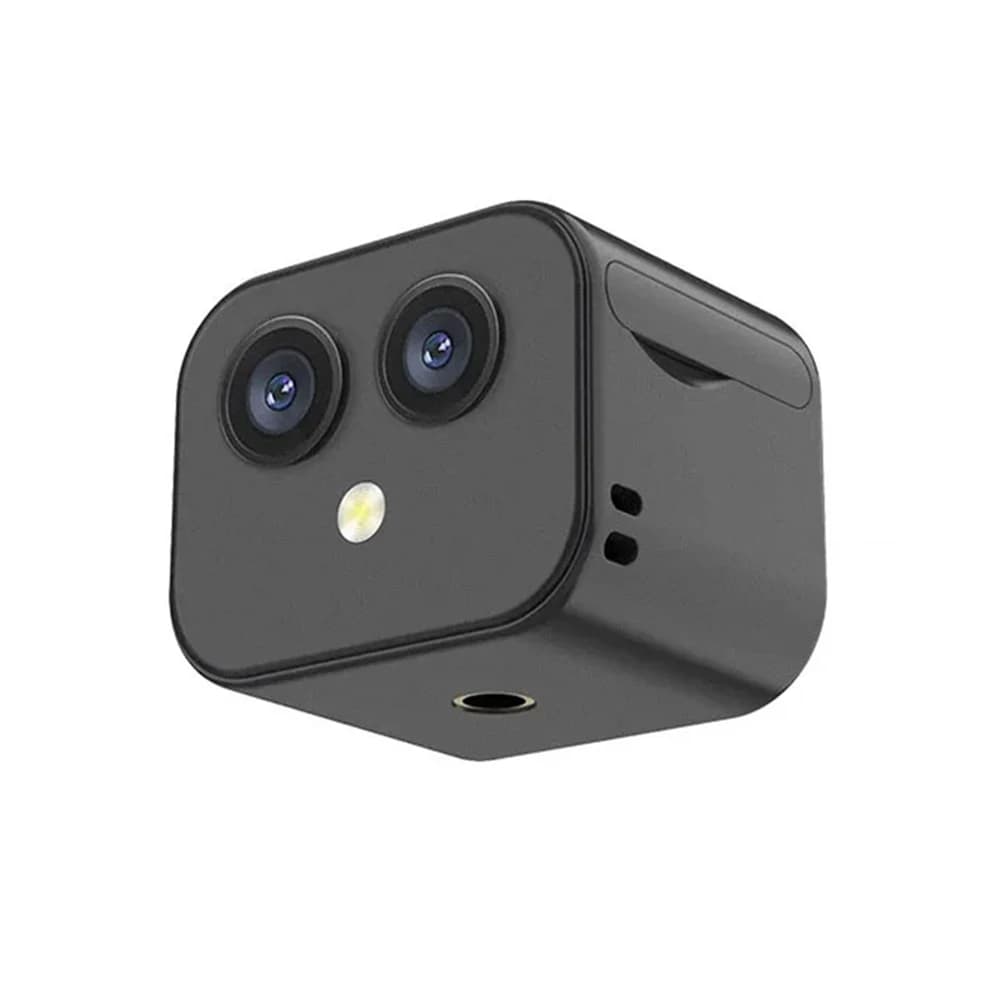 Caméra WiFi 4K sans fil, caméra de surveillance à double objectif 170° °   Interphone bidirectionnel