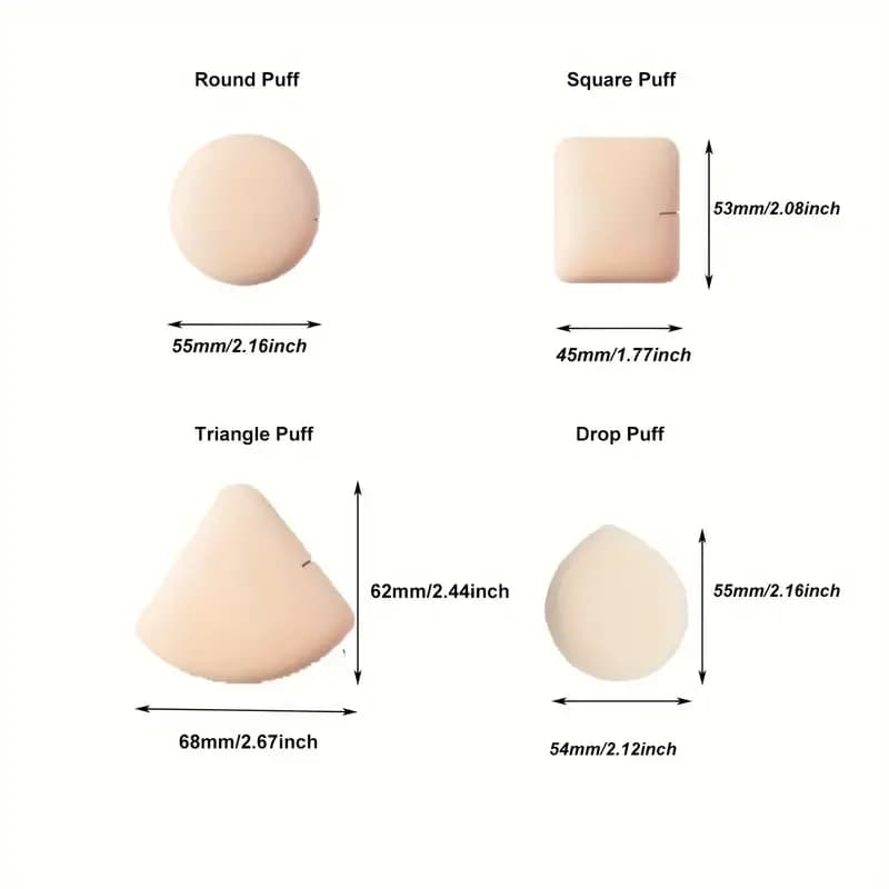 Bouffées de fond de teint en forme de goutte pour femme, éponge de maquillage portable, mélangeur de
