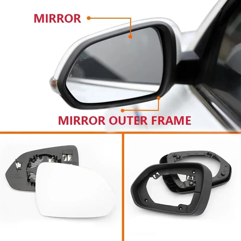 1 pièce Coque de rétroviseur LHD (gauche ou droite) pour Rx3 avec clignotants LED sans ampoules pour