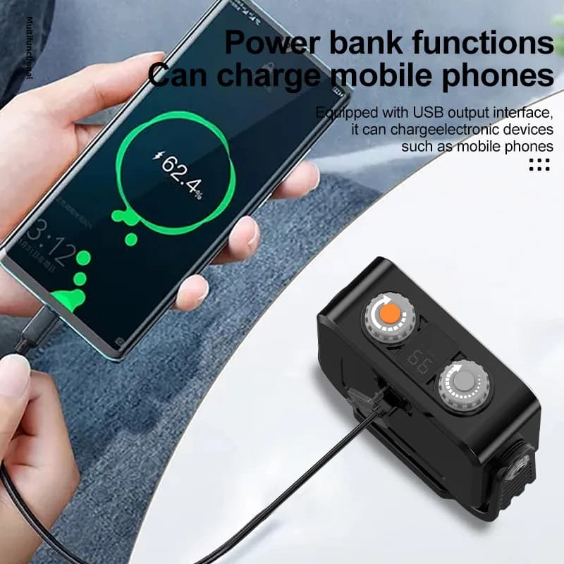 Projecteur de travail LED COB puissant, 8000mAh, lampe pour tente de Camping, Rechargeable, étanche,