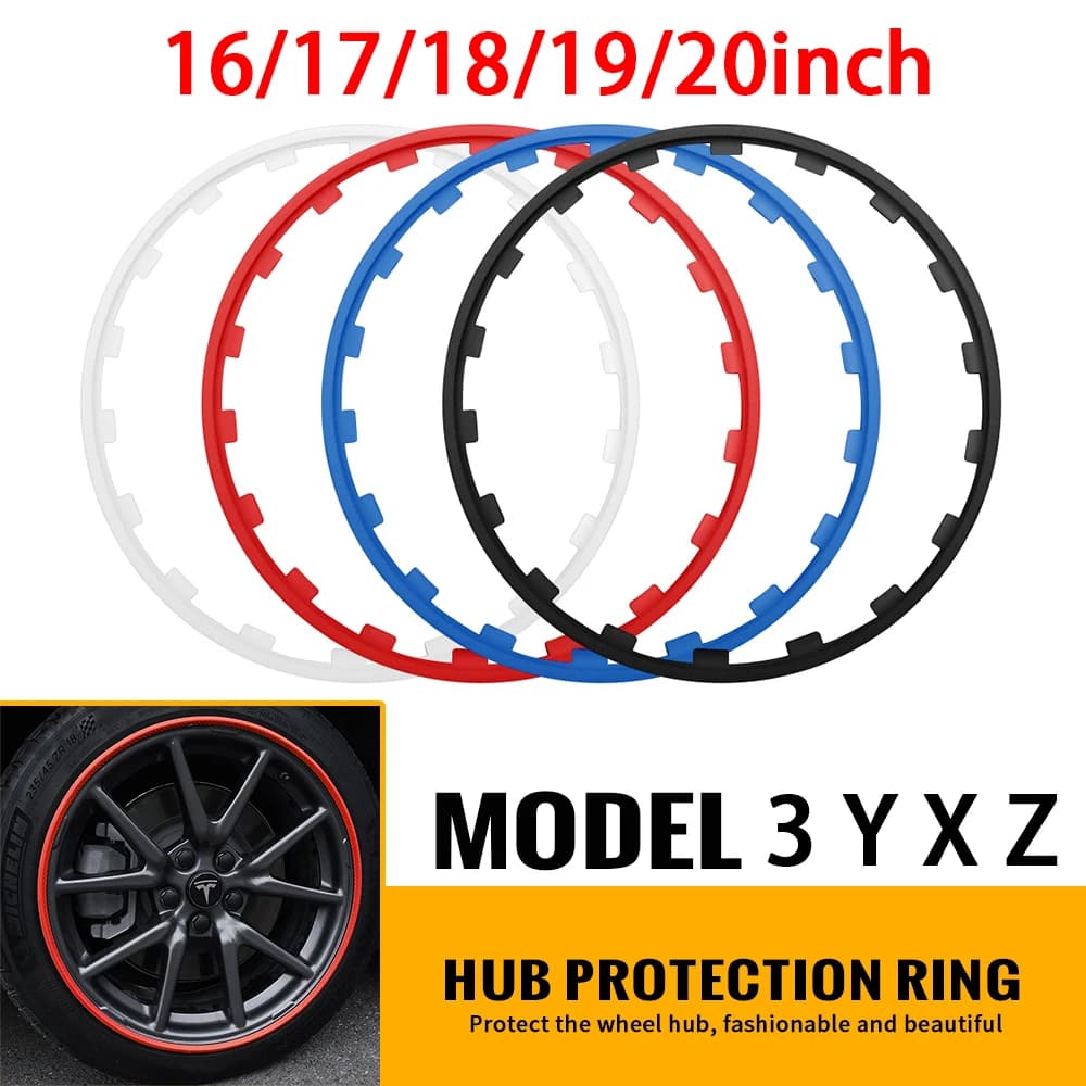 Jante de moyeu de roue de voiture en caoutchouc, 1 pièce, bande d'anneau de protection de bord, acce