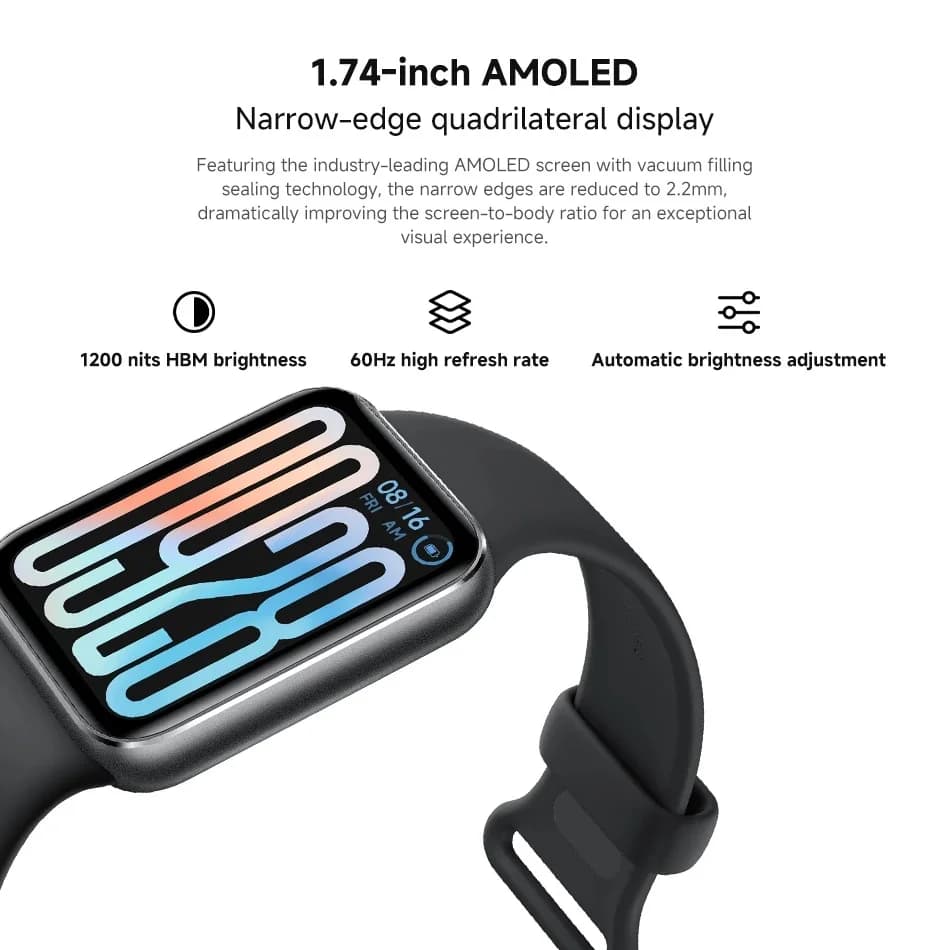 Version Globale Xiaomi Smart Band 9 Pro Bracelet Connecté Écran AMOLED 1,74 pouces Oxygène Sanguin S
