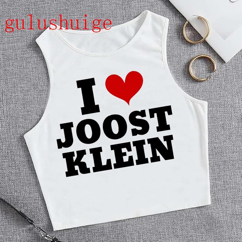 Y2k haut court T-shirt chemise recadrée j'aime Joost Klein Vintage à manches courtes chanteur T-shir