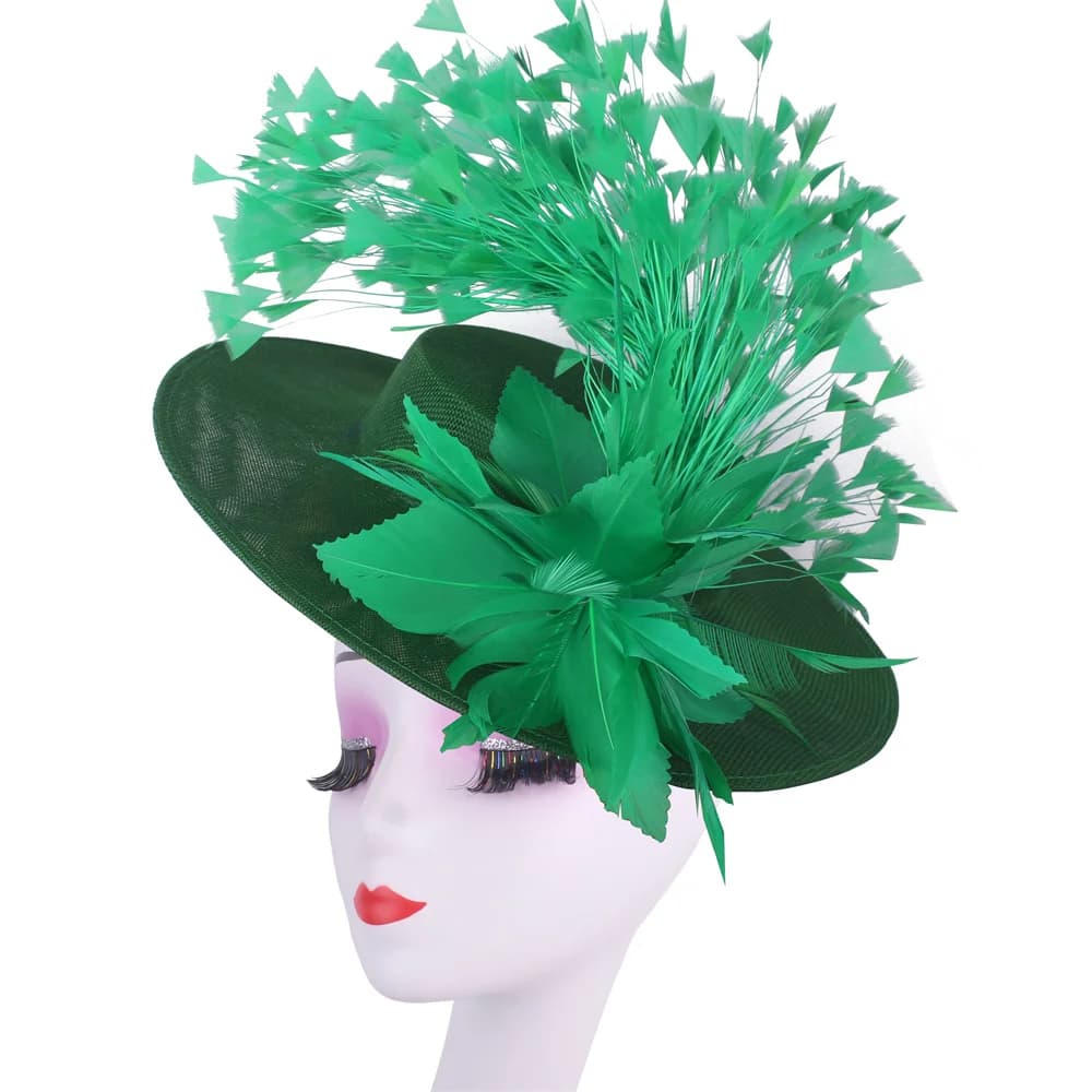 Mode plume Mariage Fascinator femmes événement formel Derby casque dames élégant Mariage chapellerie