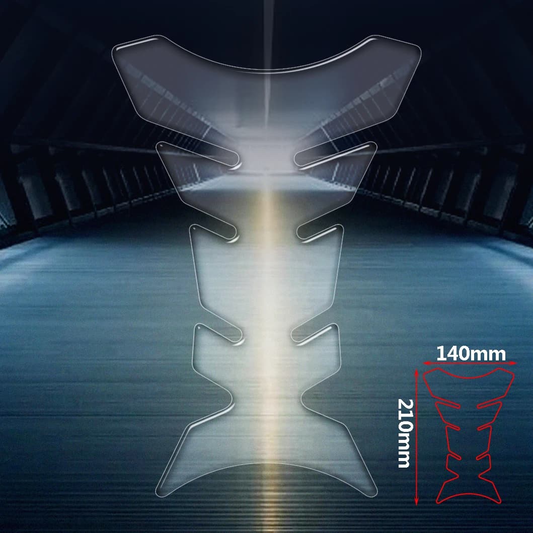 Protection transparente de tampon de réservoir de moto universelle pour Kawasaki Honda Yamaha Suzuki