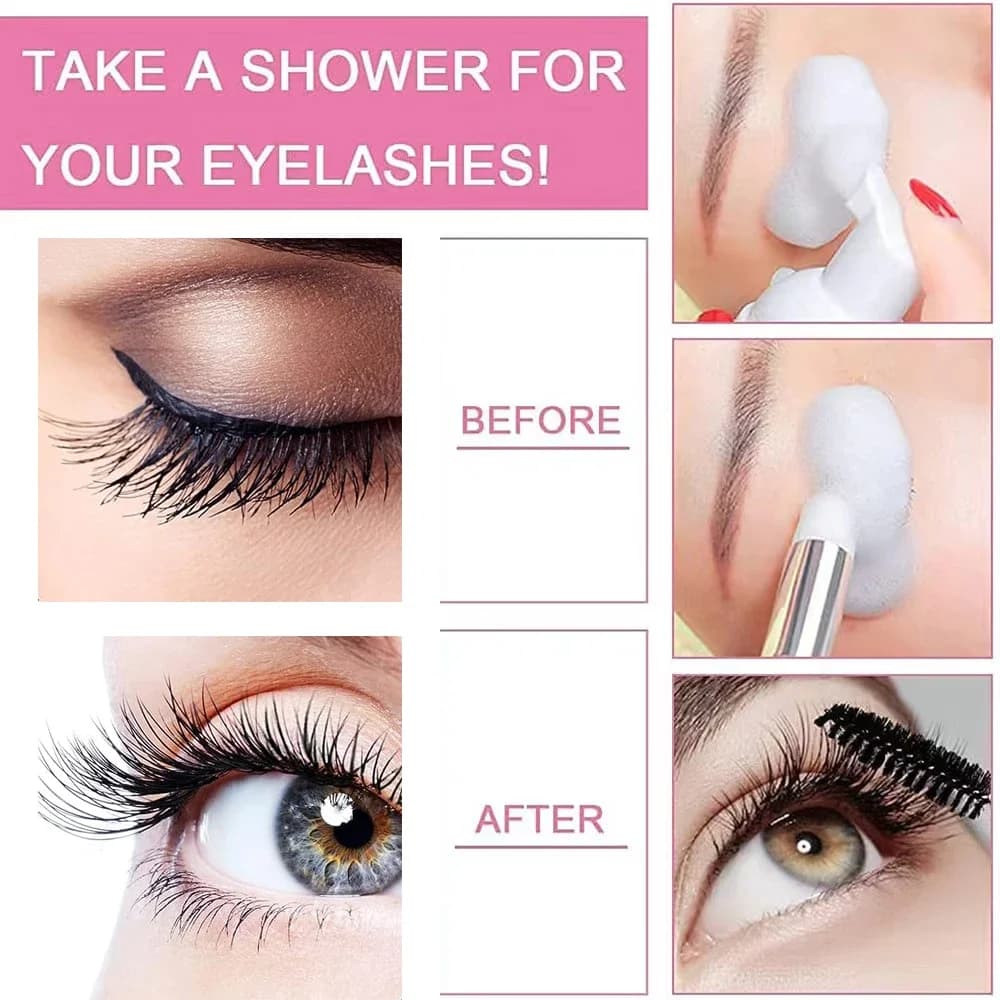 Les outils de nettoyage de shampoing pour cils comprennent une bouteille vide de 60ML, distributeur 