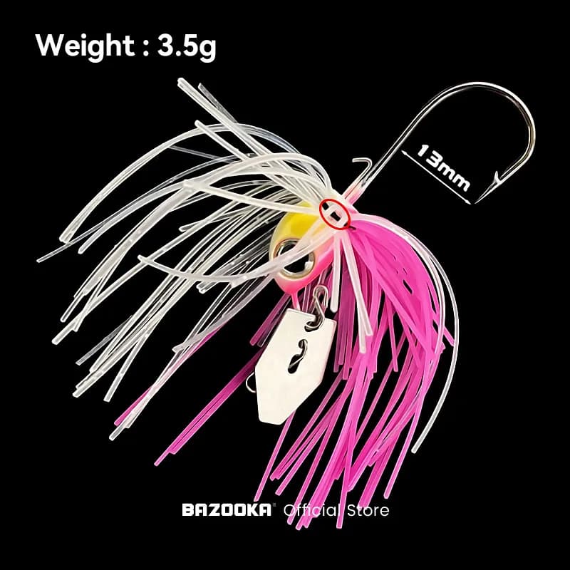 Bazooka fil appât Spinnerbait pêche leurre ensemble Spinner métal crochet cuillère Wobblers bar arti