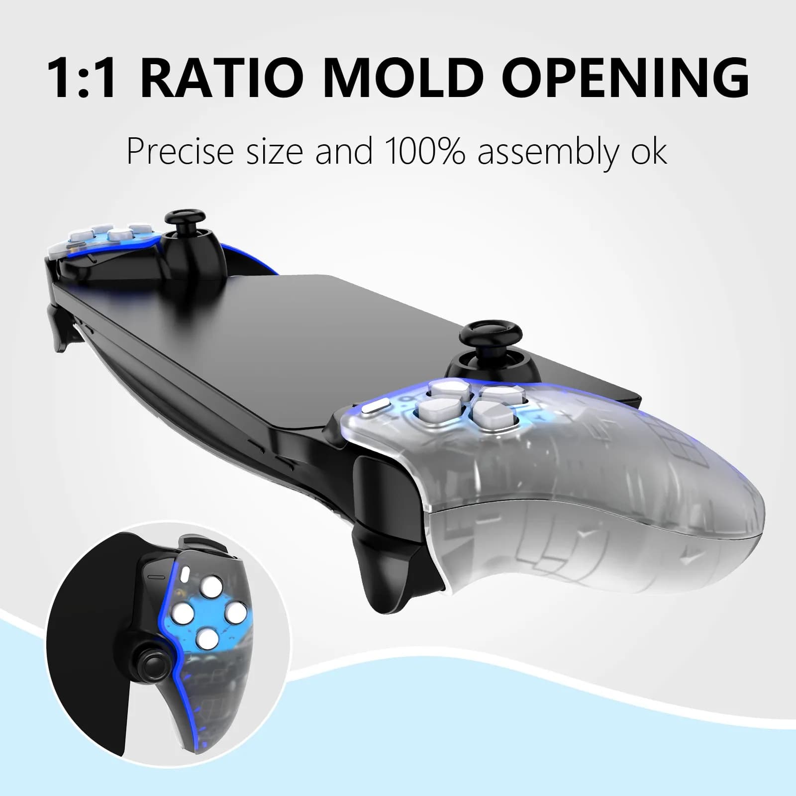 Coque de protection de remplacement pour console de jeu PS Portal, accessoires transparents pour con