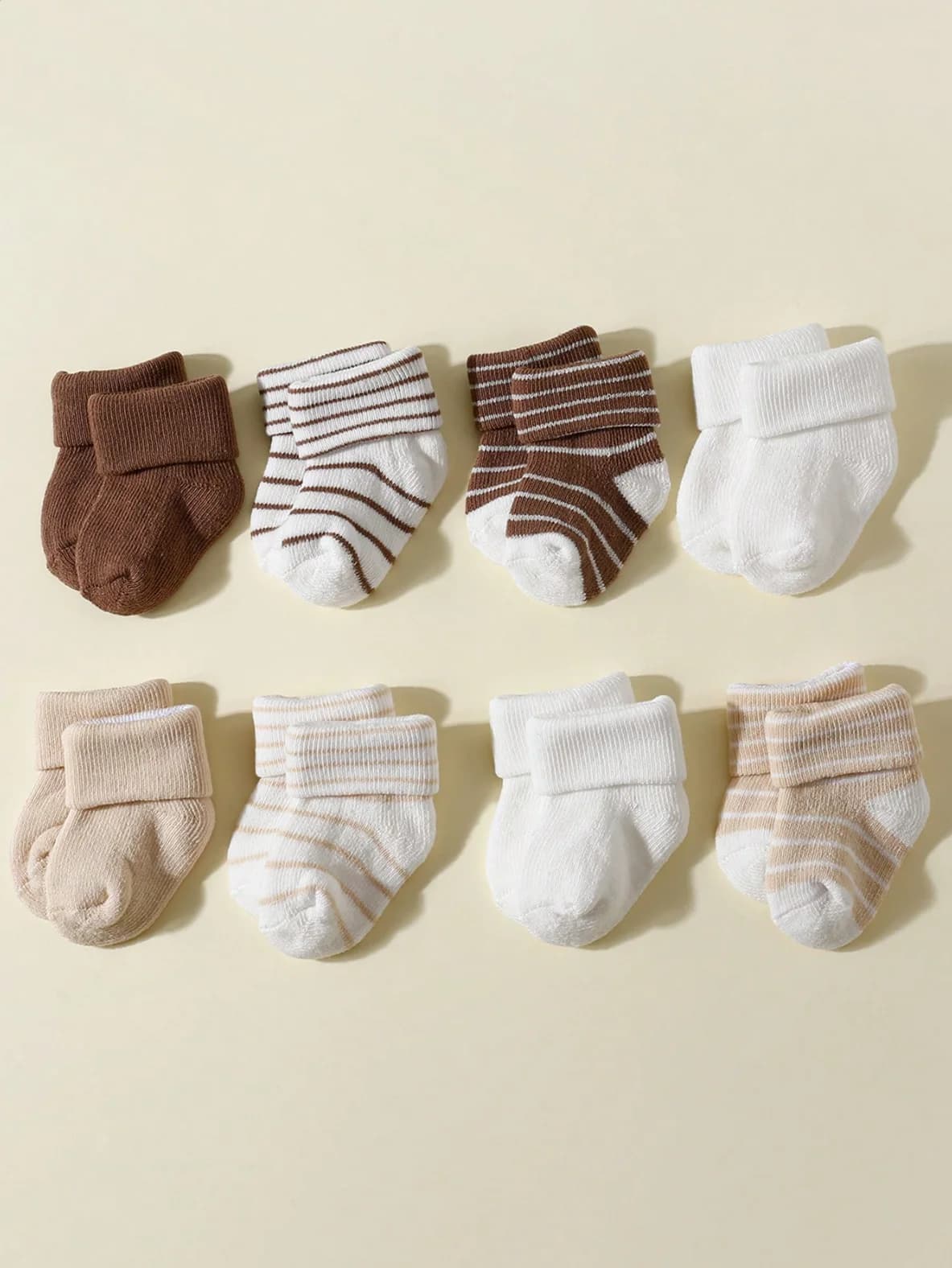 4 paires de chaussettes pour bébé de 0 à 12 mois, chaussettes souples antidérapantes pour garçons et