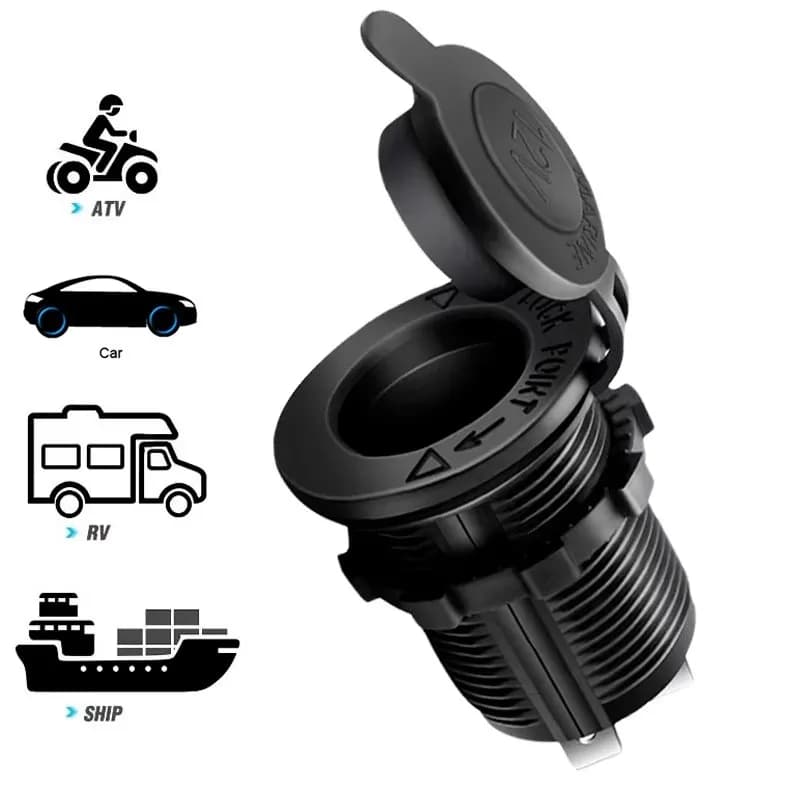 Prise allume-cigare de voiture 12V 180W, prise adaptateur pour motos, prise multi-prise pour bateau 