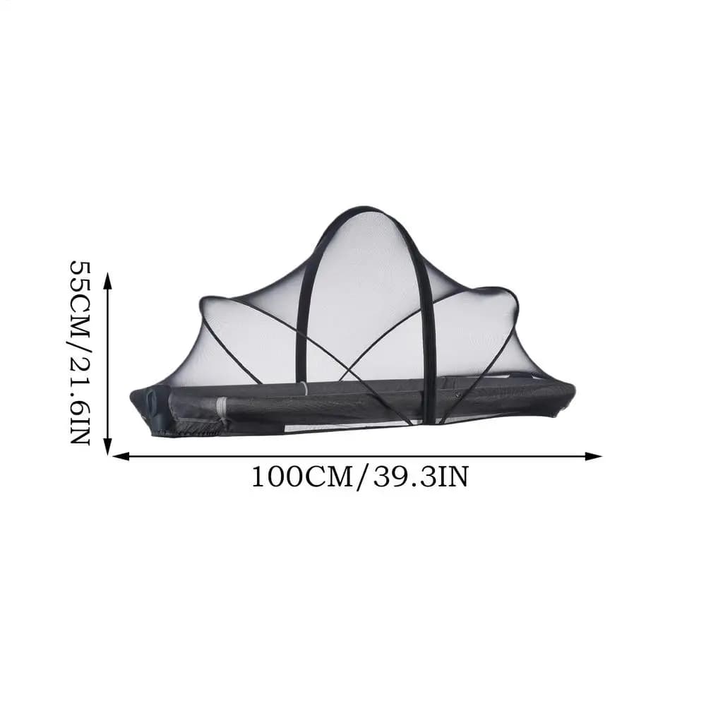 Couverture de filet de couffin, couverture de couffin, maille pliable et respirante, fermeture éclai