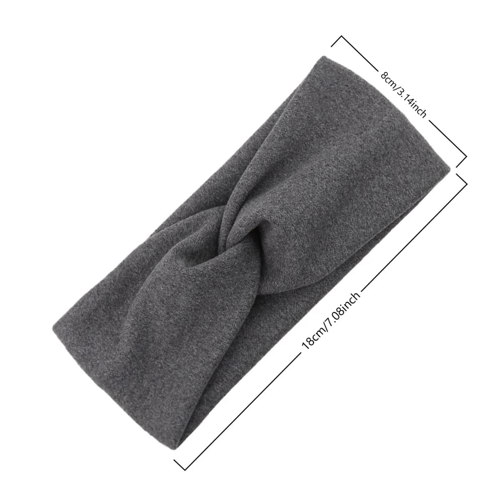 Bandeaux côtelés solides pour bébé, bandeaux noués en Faux cachemire, couvre-chef large, couvre-chef