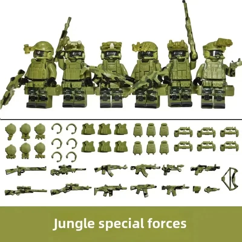 Blocs de construction pour enfants, jouet, Mini figurine, poupées humanoïdes, personnage de dessin a
