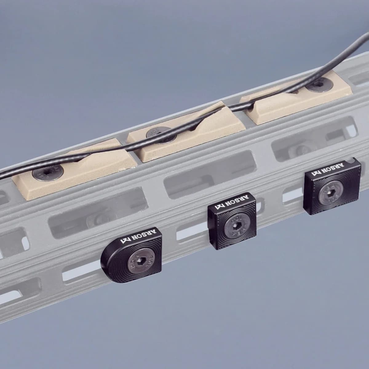 Nouveau système de guidage de fil de Clip de câble de commutateur de M-LOK en aluminium 3 pièces pou