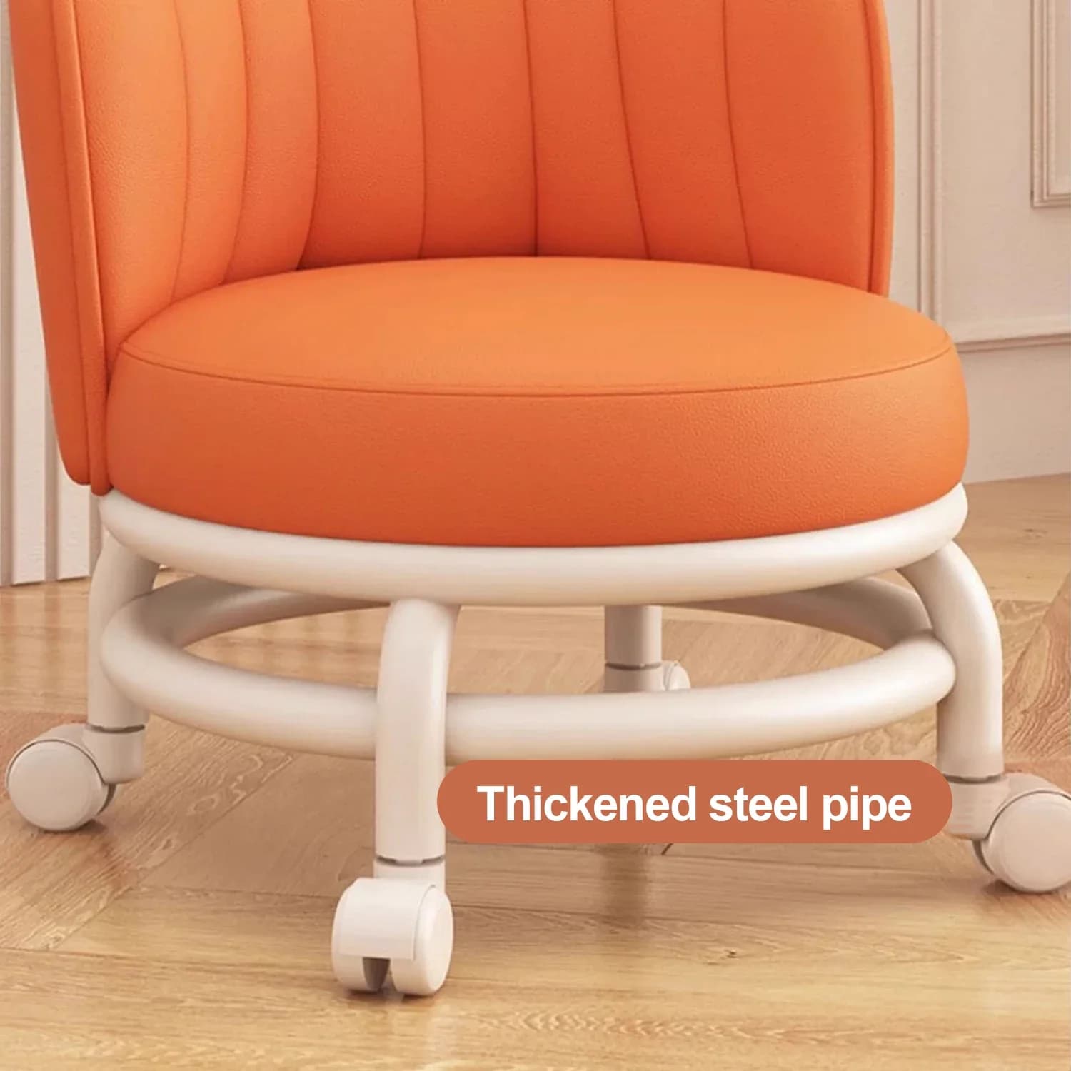 Tabouret à poulie avec roulettes, porte tabouret bas, tabouret à langer, petit tabouret, tabouret à 