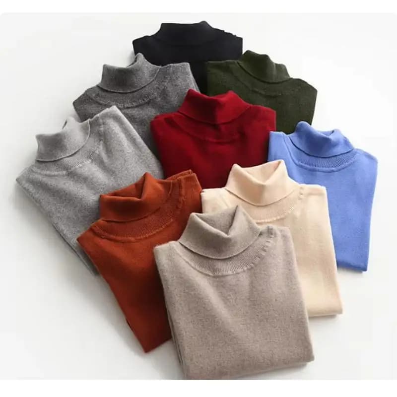 Cachemire col roulé hommes pull vêtements pour 2024 automne hiver jersey hombre pull homme hiver pul