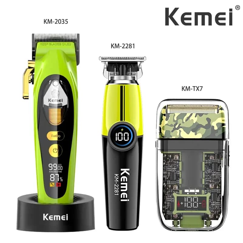 Kemei KM-2035 10W grande puissance tondeuses à cheveux électriques KM-2281 tondeuse Rechargeable KM-