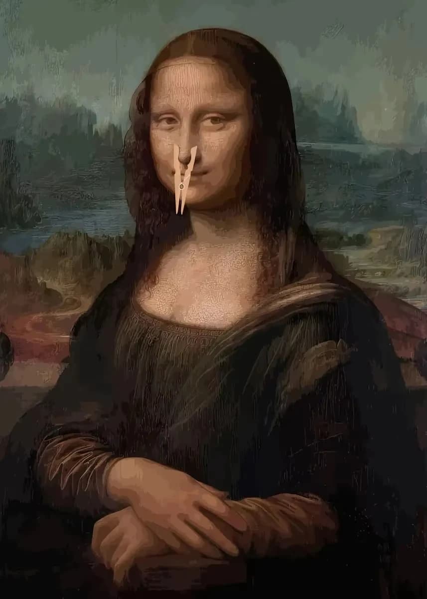 Peinture sur toile de Mona Lisa portant des perles, fille avec rouleau de papier, affiches imprimées