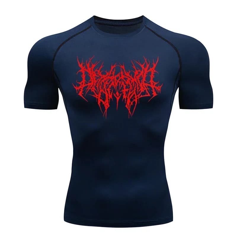 T-shirt homme course Sport T-shirt hommes Compression Fitness hauts T-shirt séchage rapide entraînem