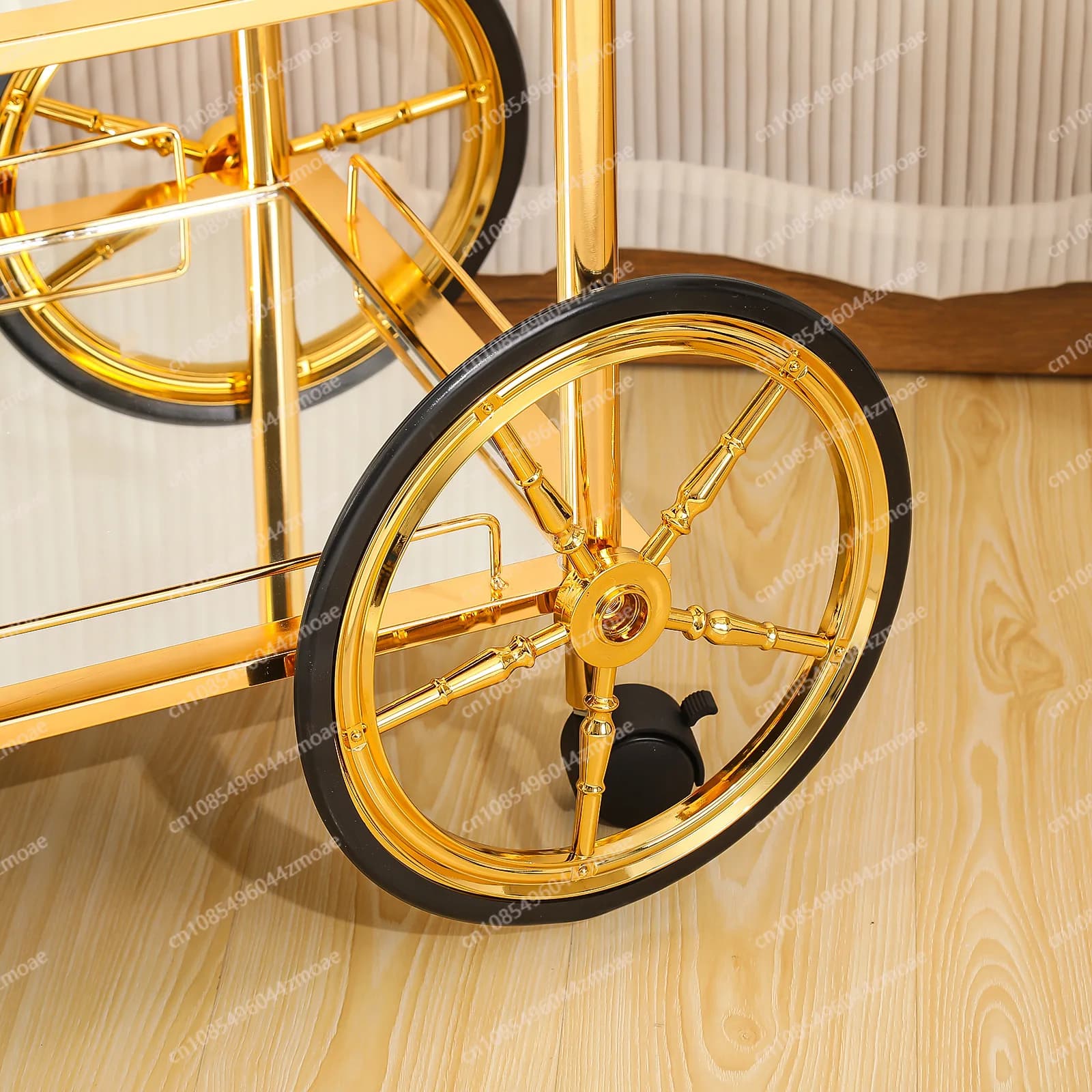 Chariot de rangement mobile de luxe léger pour salle à manger, salon, chambre, salle de bain, canapé