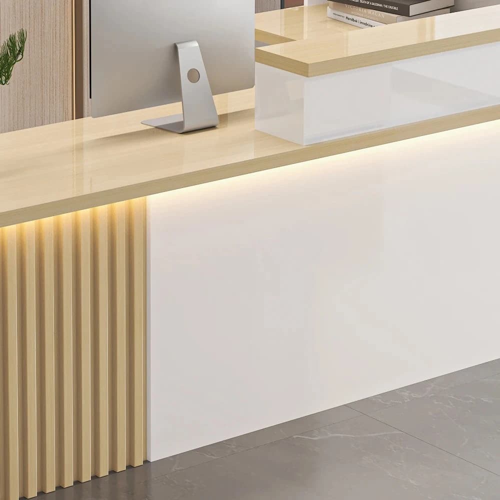 Esthétique élégant comptoir de Bar armoire moderne délicatesse nordique Simple bureaux de réception 