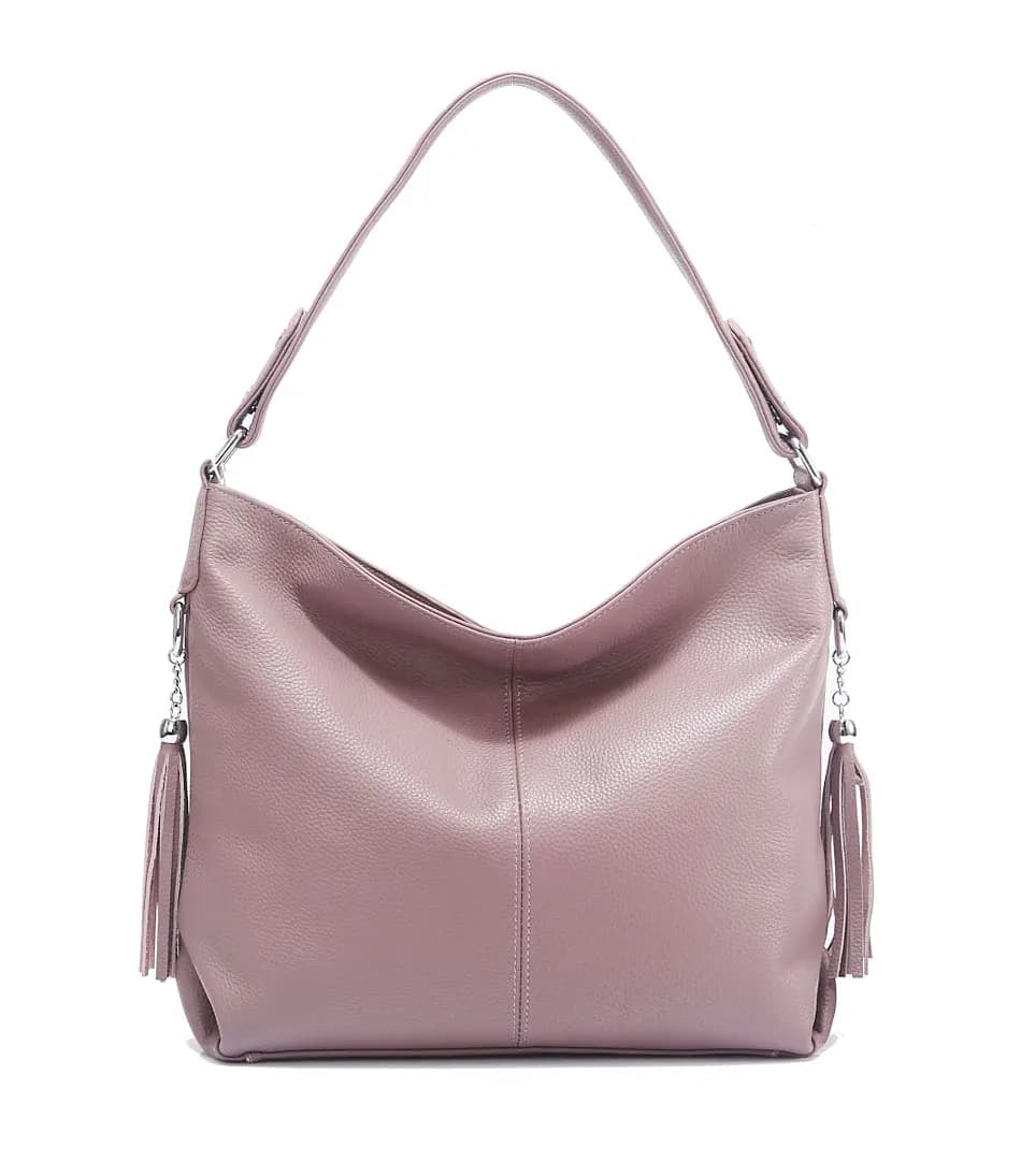 Sac à main Zency Fashion en cuir véritable pour femme, rose taro, kaki, rouge, sac hobo, sac bandoul