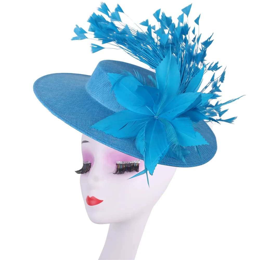 Mode plume Mariage Fascinator femmes événement formel Derby casque dames élégant Mariage chapellerie