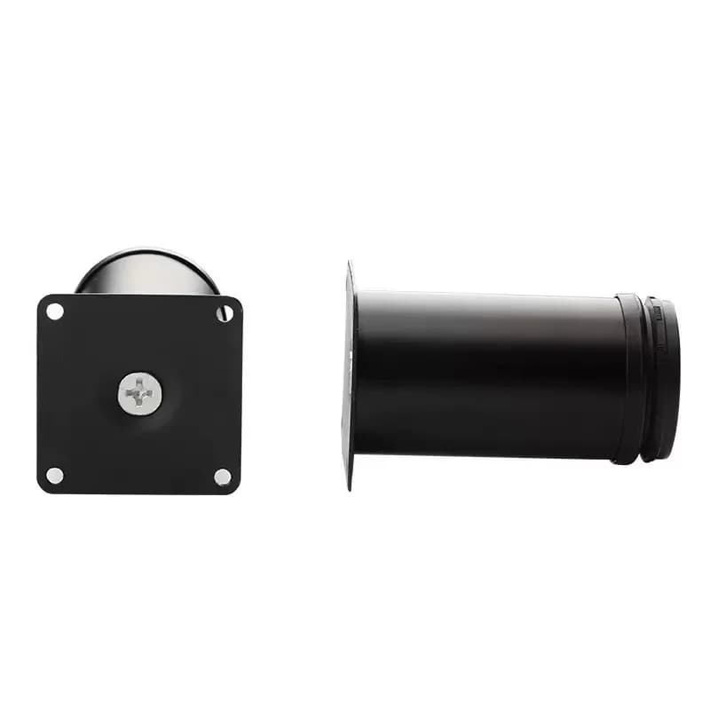 Pied de meuble réglable noir en acier inoxydable, meuble de canapé, pieds de support, lit TV, table 
