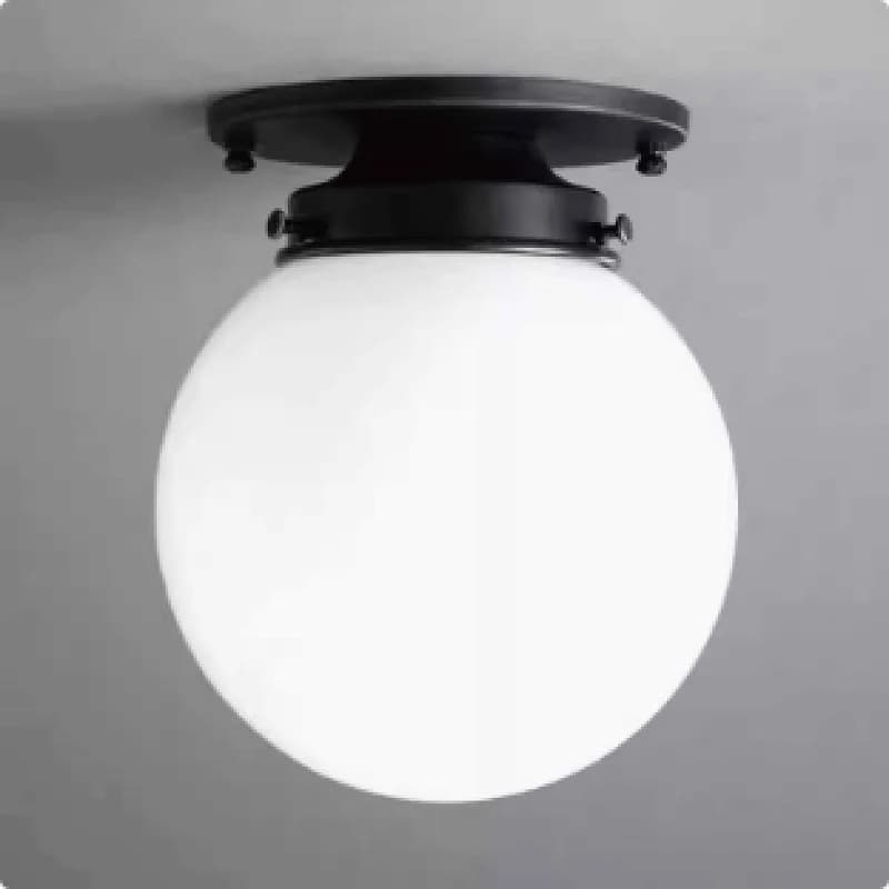 Plafonnier Bar chambre couloir lampe décorative Simple boule de verre entrée allée vestiaire plafonn
